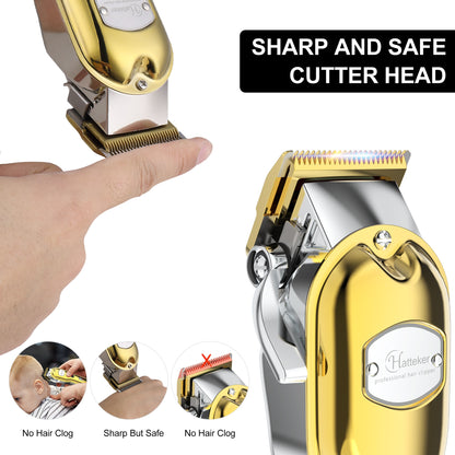 HATTEKER Hair Clippers For Man Professional Electric Beard