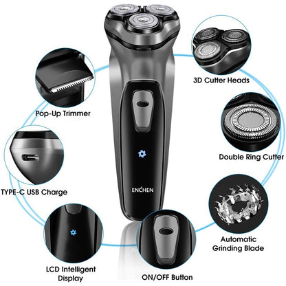 Electric Face Shaver Razor for Men