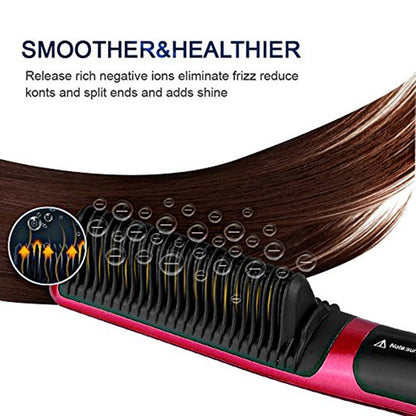 Hair Straightener Comb Electric Straightening Brush