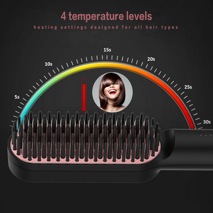 3 in 1 Multifunctional Hair Straightener Comb Brush