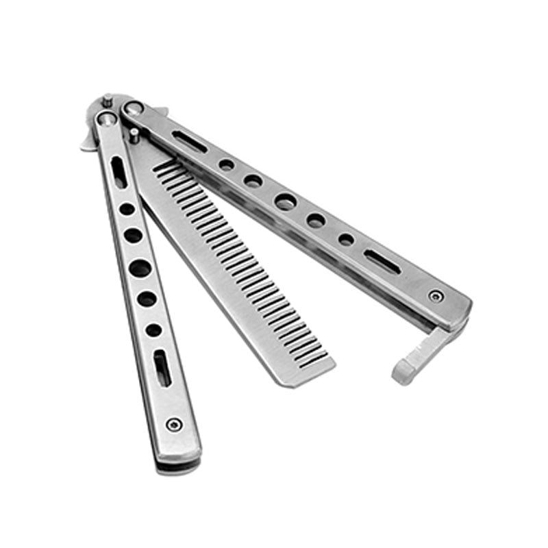 Foldable Stainless Steel Comb Hair Pomade
