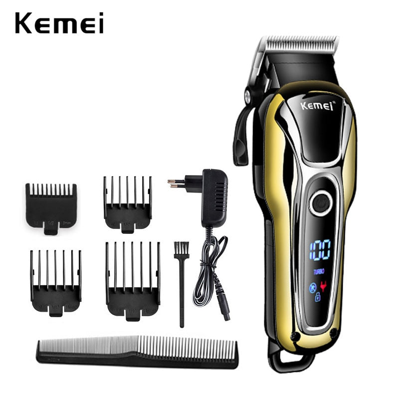 Professional hair clipper rechargeable hair trimmer