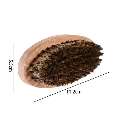 Professional Soft Boar Bristle Wood Beard Brush