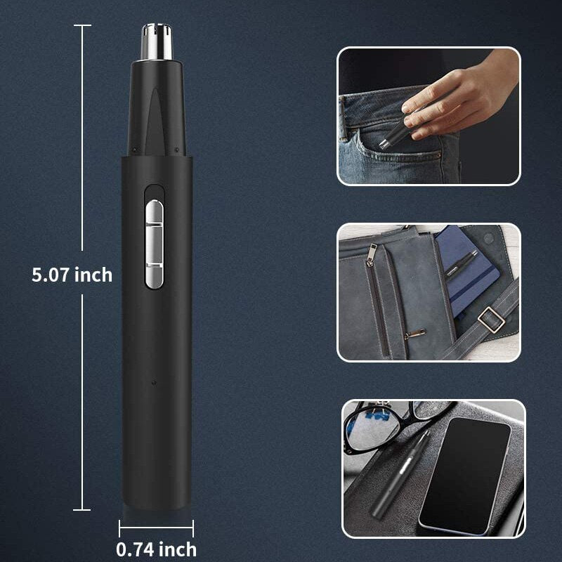 Portable Nose Ear Hair Trimmer Micro USB Charging