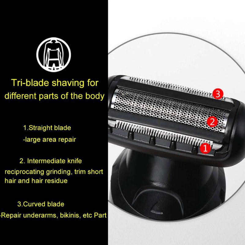 Men adjustable beard trimmer shaver electric