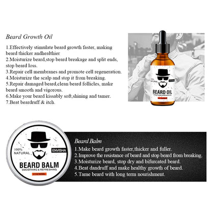 Beard Growth Serum Cream Essential Oil Natural Hair Loss