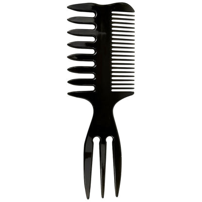 Men Vintage Oil Hair Comb Retro Wide Tooth Fork