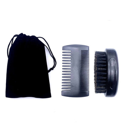 Natural Beard Comb Set Double Beard Oil Head Beard