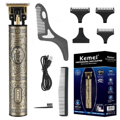 Original Kemei Zero Blade 2 Speed Metal Hair Trimmer For Men