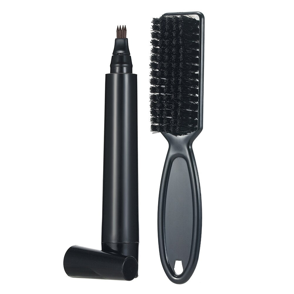 Beard Filling Pen Kit With Brush Professional Mustache