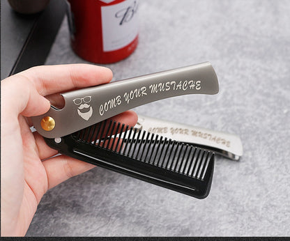 Portable Pocket Hair Beard Metal Comb