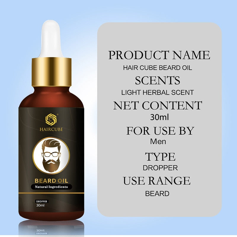 Beard Growth Oil 100% Natural Organic Beard