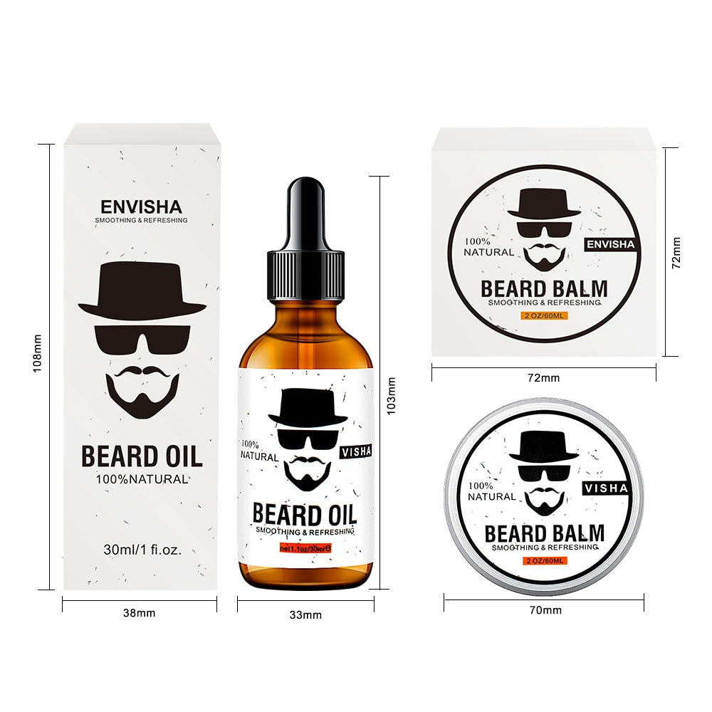 Beard Growth Serum Cream Essential Oil Natural Hair Loss