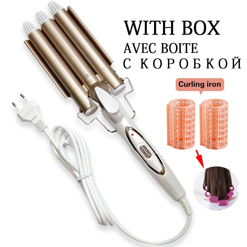 Curling irons Professional hair care styling tools Ceramic Triple Barrel