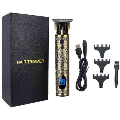 USB LCD Hair Trimmer Electric Clipper