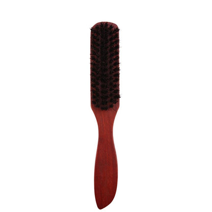 Wood Handle Hair Brush Hard Boar Bristle Combs