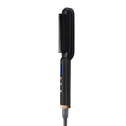 Hair Straightener Men Beard Comb Ceramic Hair Curler Brush Hair Comb Curling Hair Iron Hair Brush