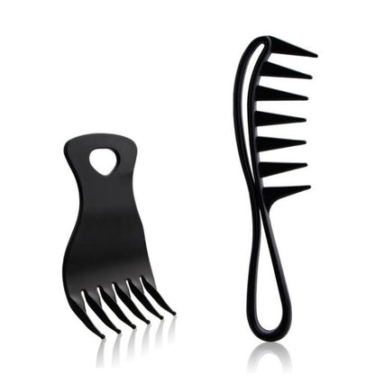 Handle Grip Large Tooth Detangling Curly Hair Comb