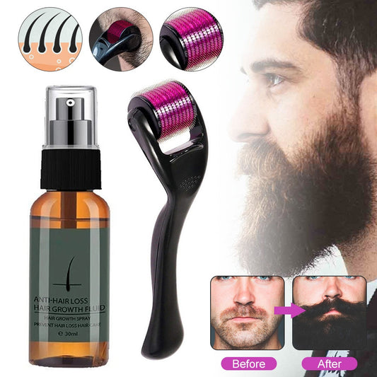 Natural Men Beard Growth Essence Spray Hair Loss