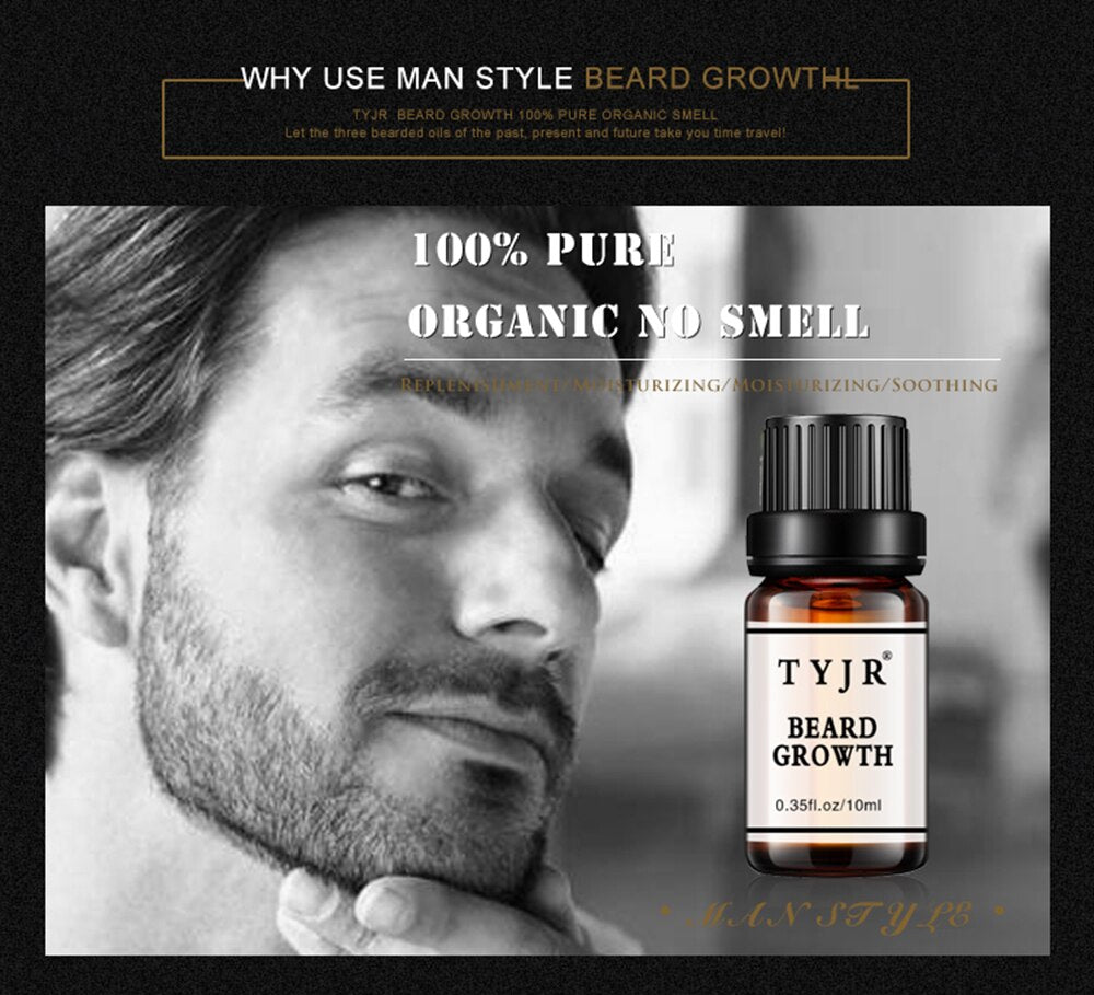 10ML Faster Beard Growth Essence Organic Growth