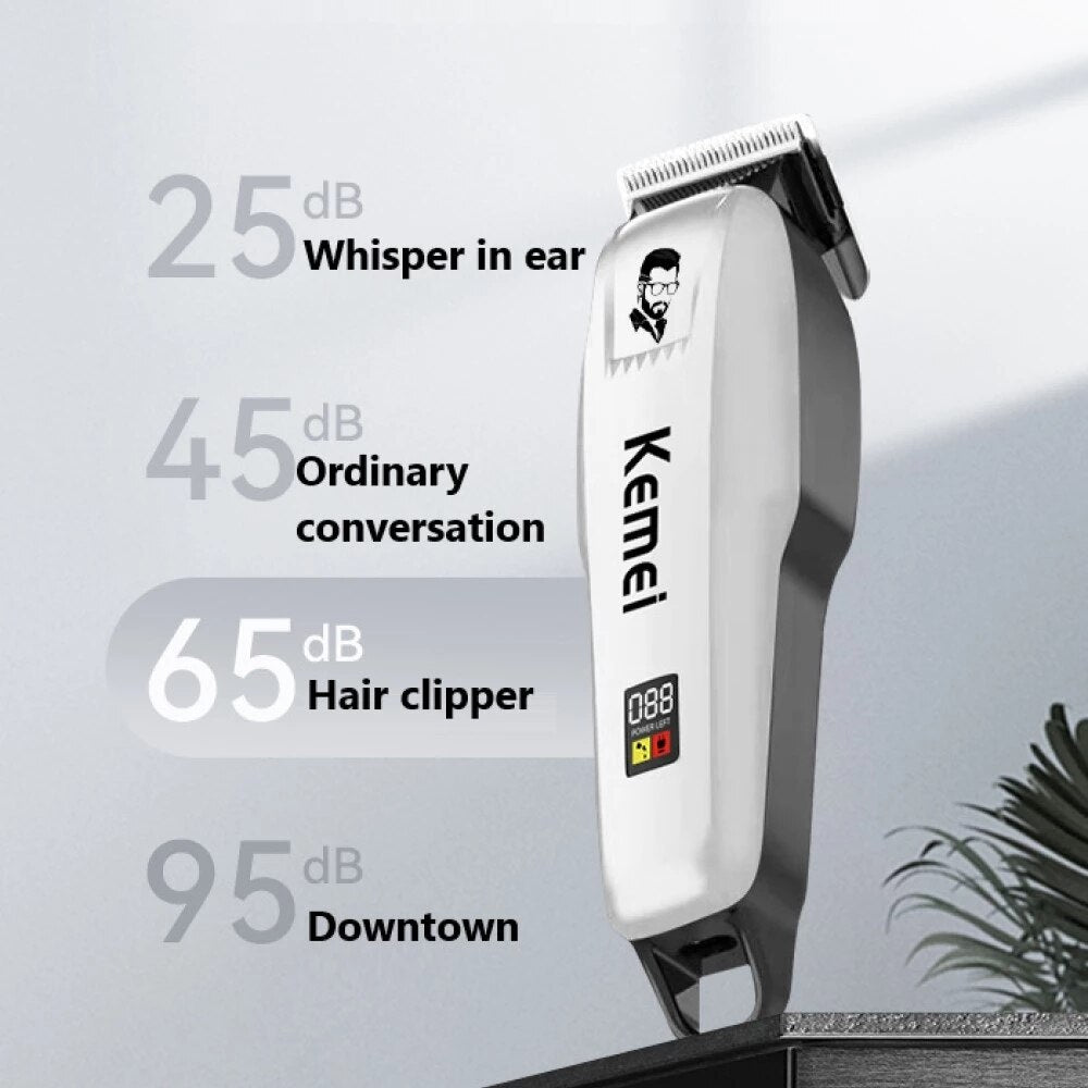 Kemei Electric Hair Clipper Hair Cut Wireless Trimmer