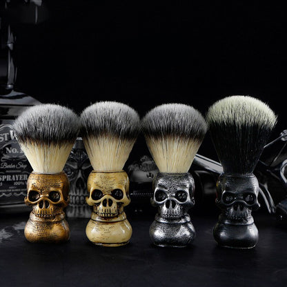 Men Shaving Beard Brush Skull Hair Shave