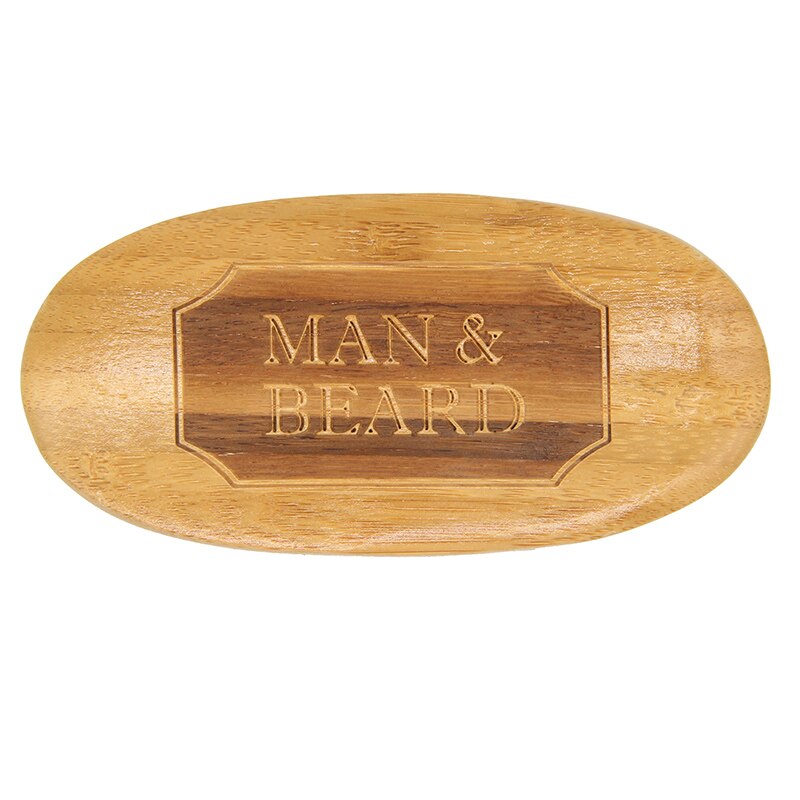 Beard Brush For Men Bamboo Wood Boar Bristle