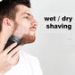 Rechargeable shaver for men wet & dry electric shaver face beard