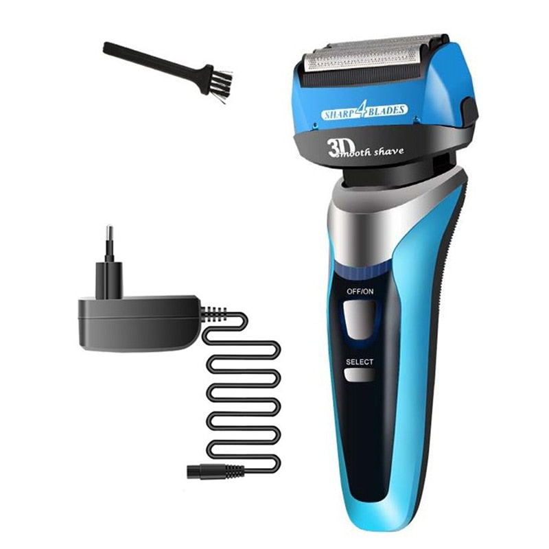 Waterproof cleaning shaver rechargeable