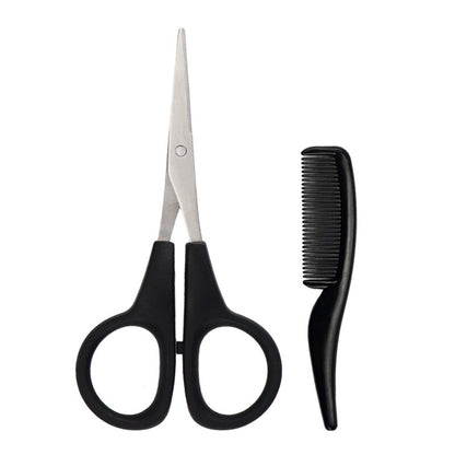 Men's Beard Scissors Set Mini Facial Beard Clean Comb