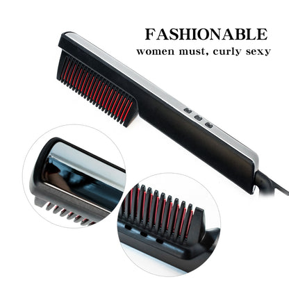 Men Beard Straightener Comb Ionic Hair Straightener