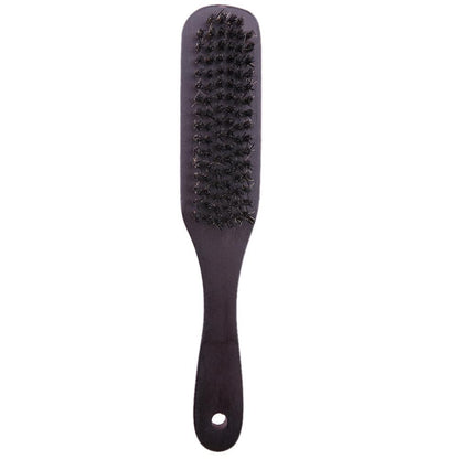 Wood Handle Hair Brush Hard Boar Bristle Combs