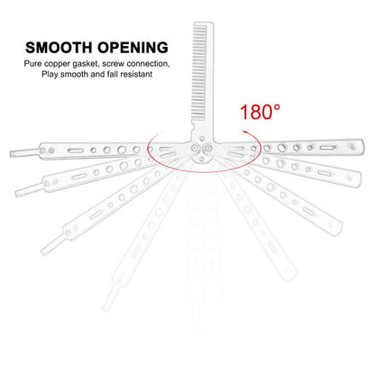 Foldable Comb Stainless Steel Practice Training