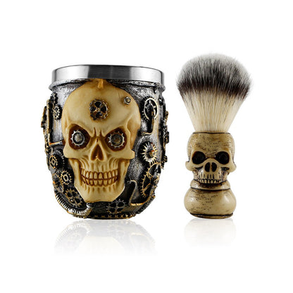 Beard Face Shaving Brush Soap Bowl Set