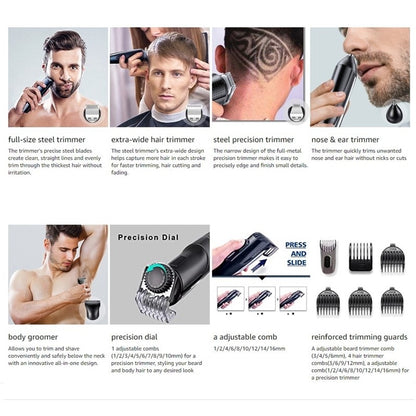 All in one hair trimmer for men beard grooming kit