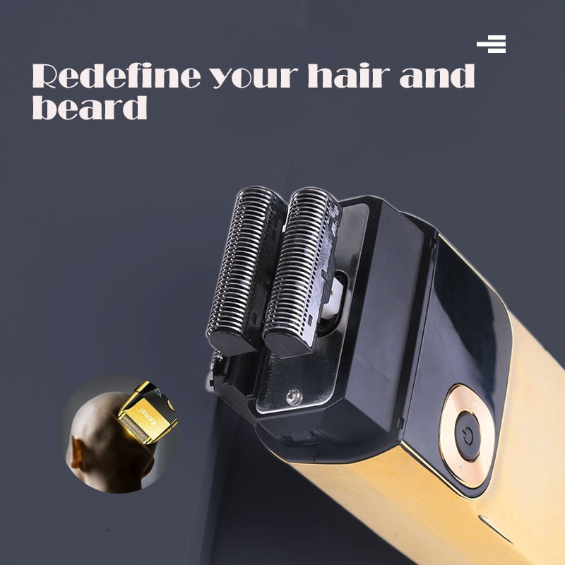 2 in 1 Electric Shaver Men Electric Razor Rechargeable Beard Face Care