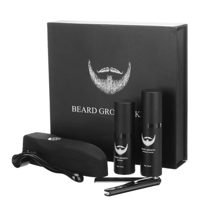 Men Beard Growth Kit Hair Growth Enhancer Conditioner Beard Grow Set with Comb