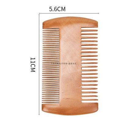 Fashion Anti Static Wooden Black Beard Comb Wood