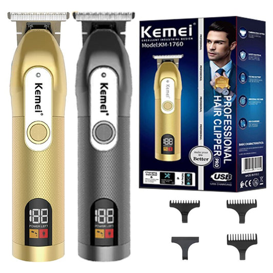 Original Kemei Cordless Professional Hair Clipper For Men Pro Beard Hair Trimmer