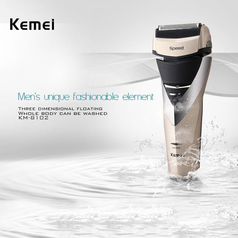 3D rechargeable electric shaver washable electric razor