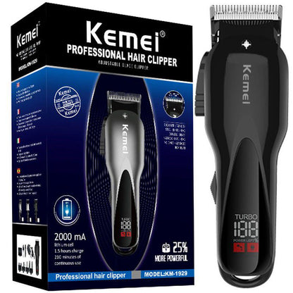 Original Kemei Professional Two Speed Barber Cordless Hair Clipper