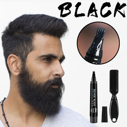 Beard Filling Pen Kit Barber Pencil With Beard Brush