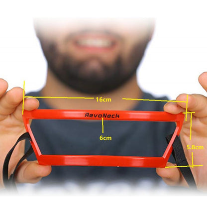 1piece Red Neck Shape Trim Ruler Men Beard Shaping