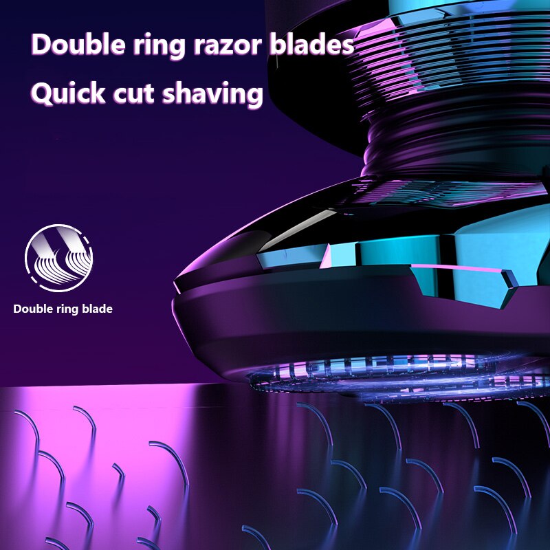 Wet dry electric shaver for men beard hair trimmer