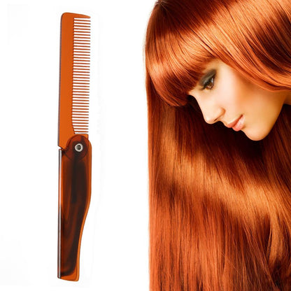 Design Foldable Hair Comb Pocket Clip Hair