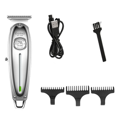 Full Metal Professional Hair Trimmer For Men Lithium Beard Trimmer