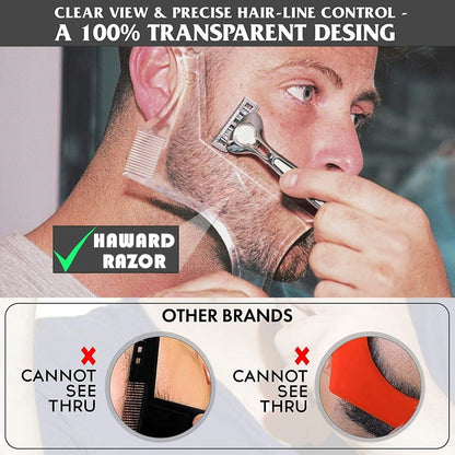 Beard Shaping Styling Tool With Comb Men