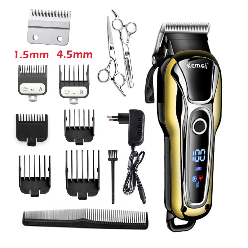 Professional hair clipper rechargeable hair trimmer