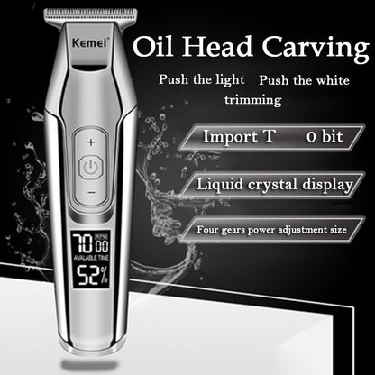 Electric Hair Clippers Trimmer LCD Display