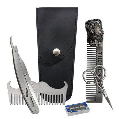 New Beard Brush Set Double-sided Styling Comb